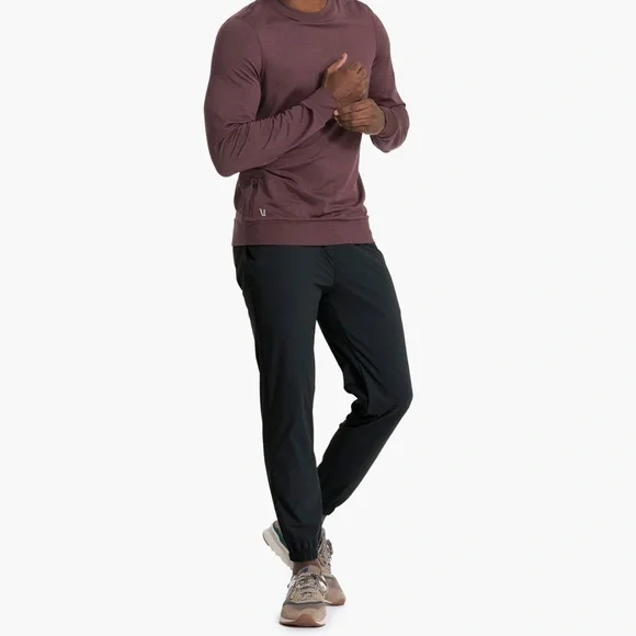 Vuori Fleet Jogger Pants Black V444 Zip Pocket Size XXL - Picture 2 of 11